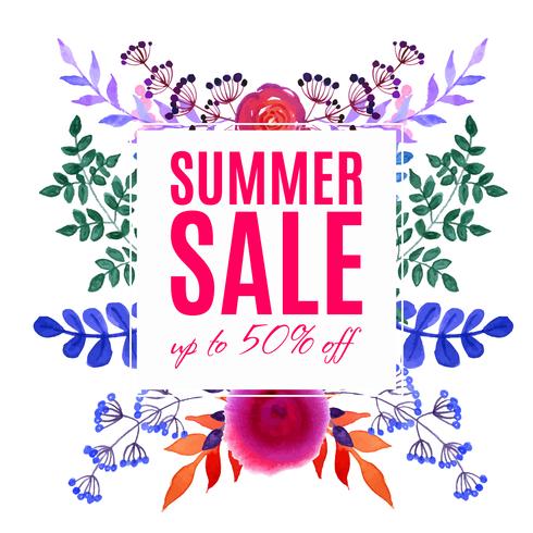 Sale poster with percent discount vector