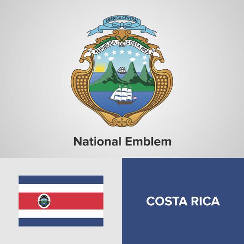 Emblema Nacional, Mapa y Bandera vector