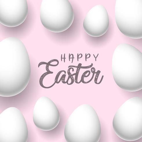 Easter egg background vector