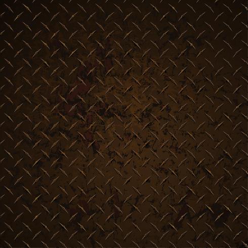 Diamond Plate Rusty Distressed Corroded Realistic Vector Graphic Illustration