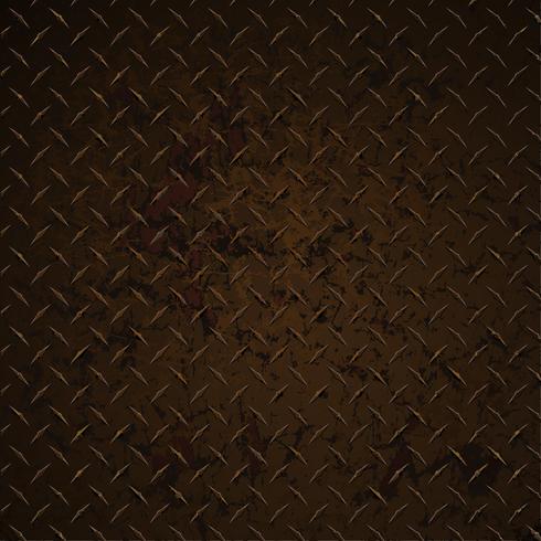 Diamond Plate Rusty Distressed Corroded Realistic Vector Graphic Illustration