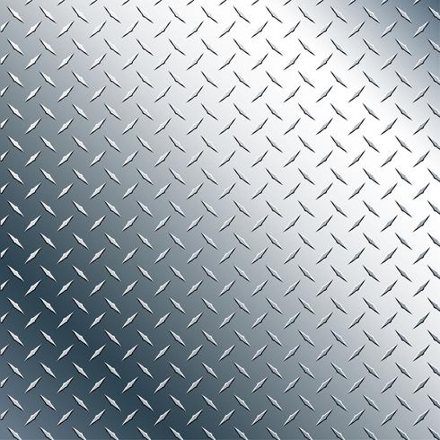 Chrome Diamond Plate Realistic Vector Graphic Illustration