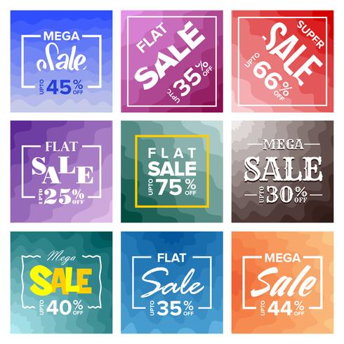 Sale Banner Marble on Background vector