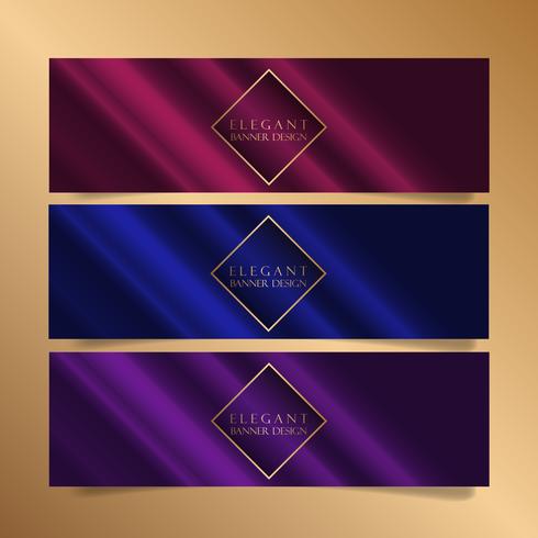Elegant banner designs vector