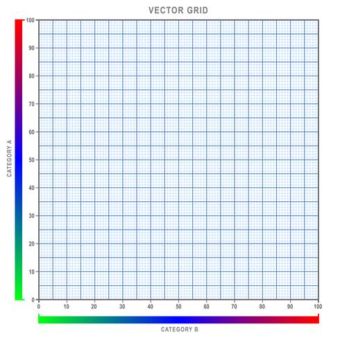 Grid infographic graph vector illustration, with sharp easy to view clean lines,