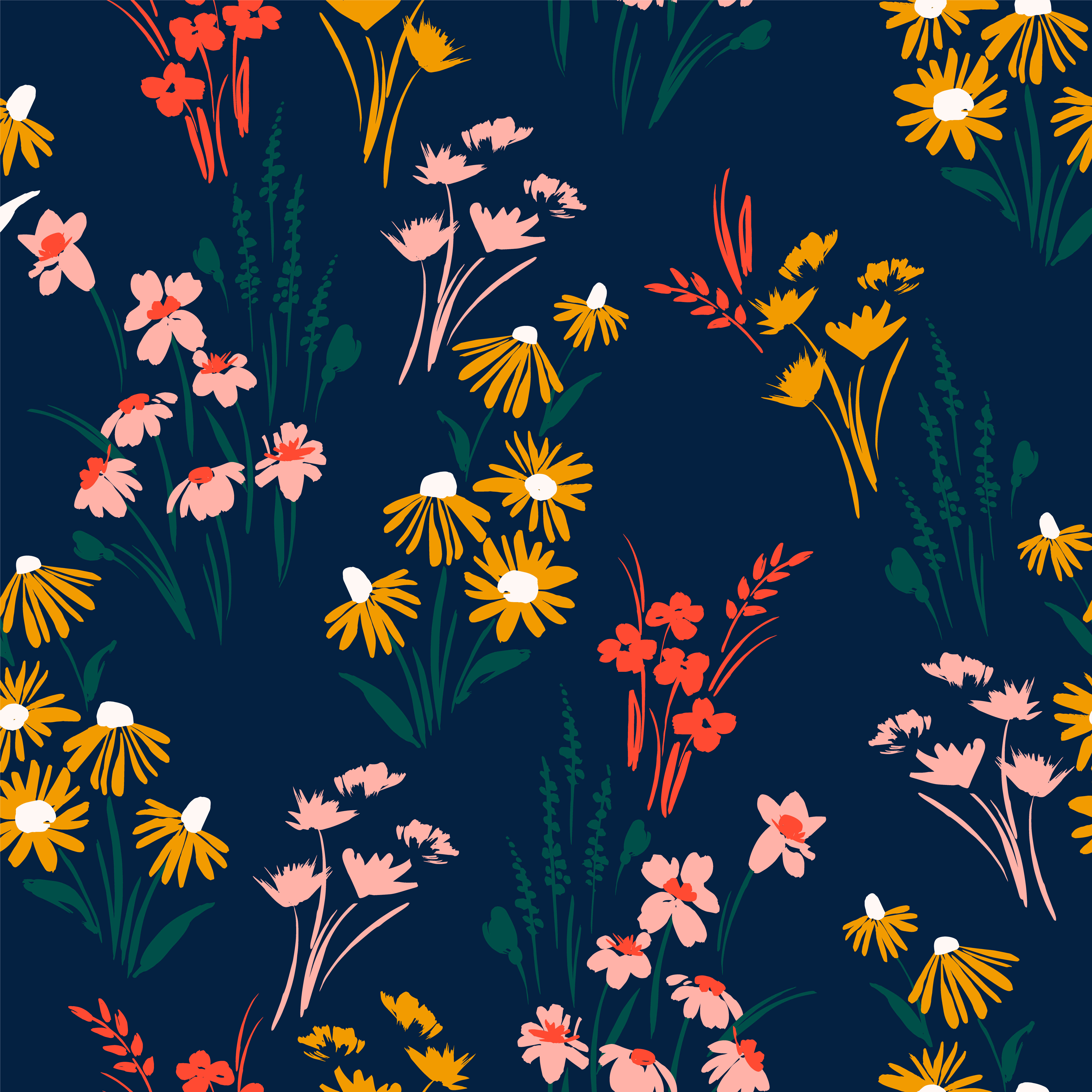 Floral seamless pattern. Vector design 345272 Vector Art at Vecteezy