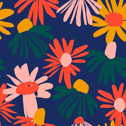 Floral seamless pattern. Vector design