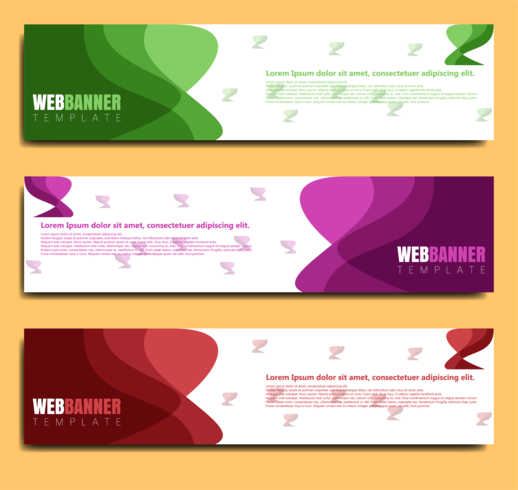 abstract banner web template vector