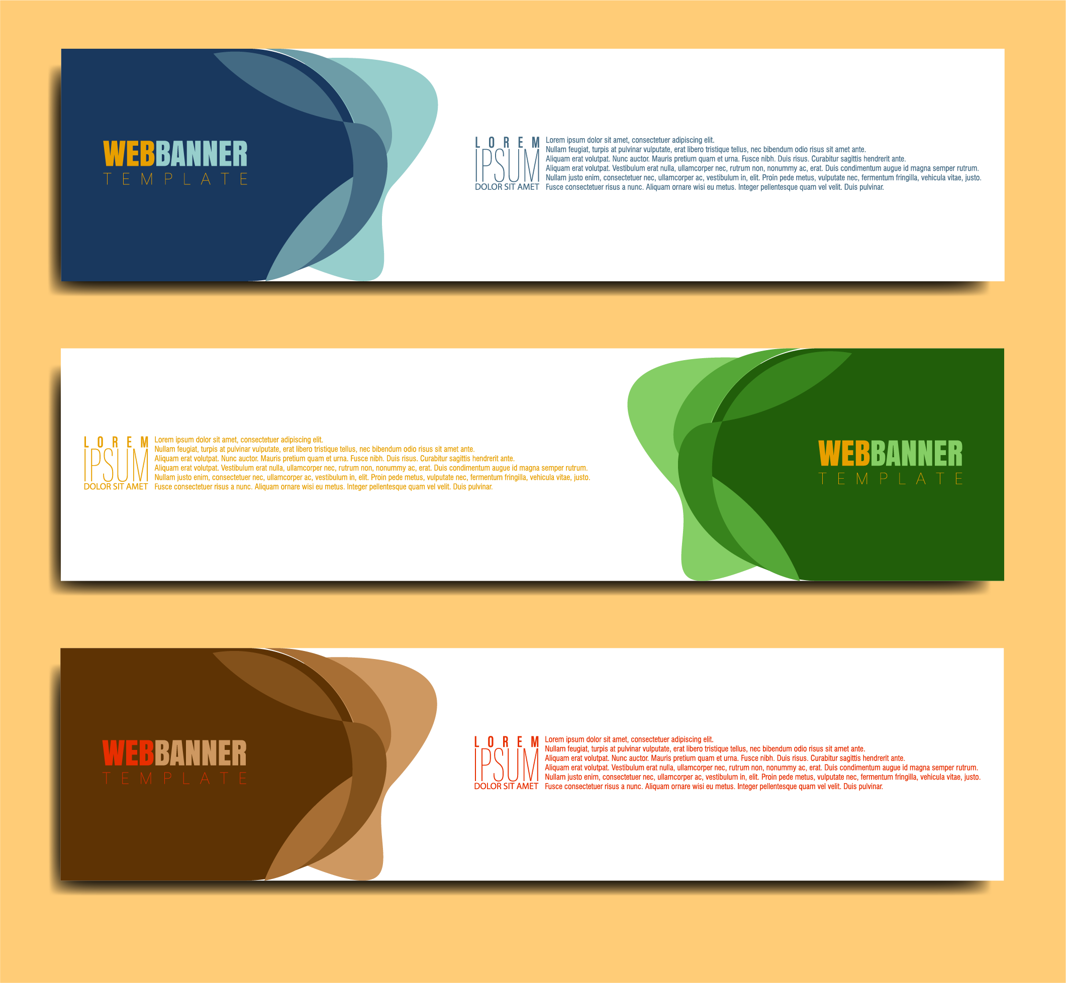 abstract banner template  345376 Vector  Art at Vecteezy