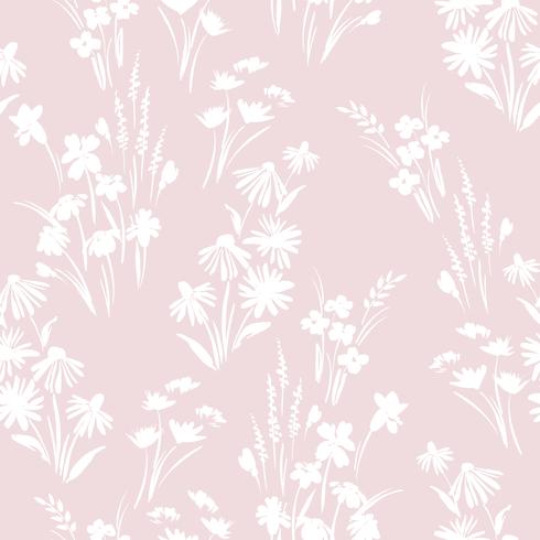 Floral abstract seamless pattern. Vector design for different surfases.