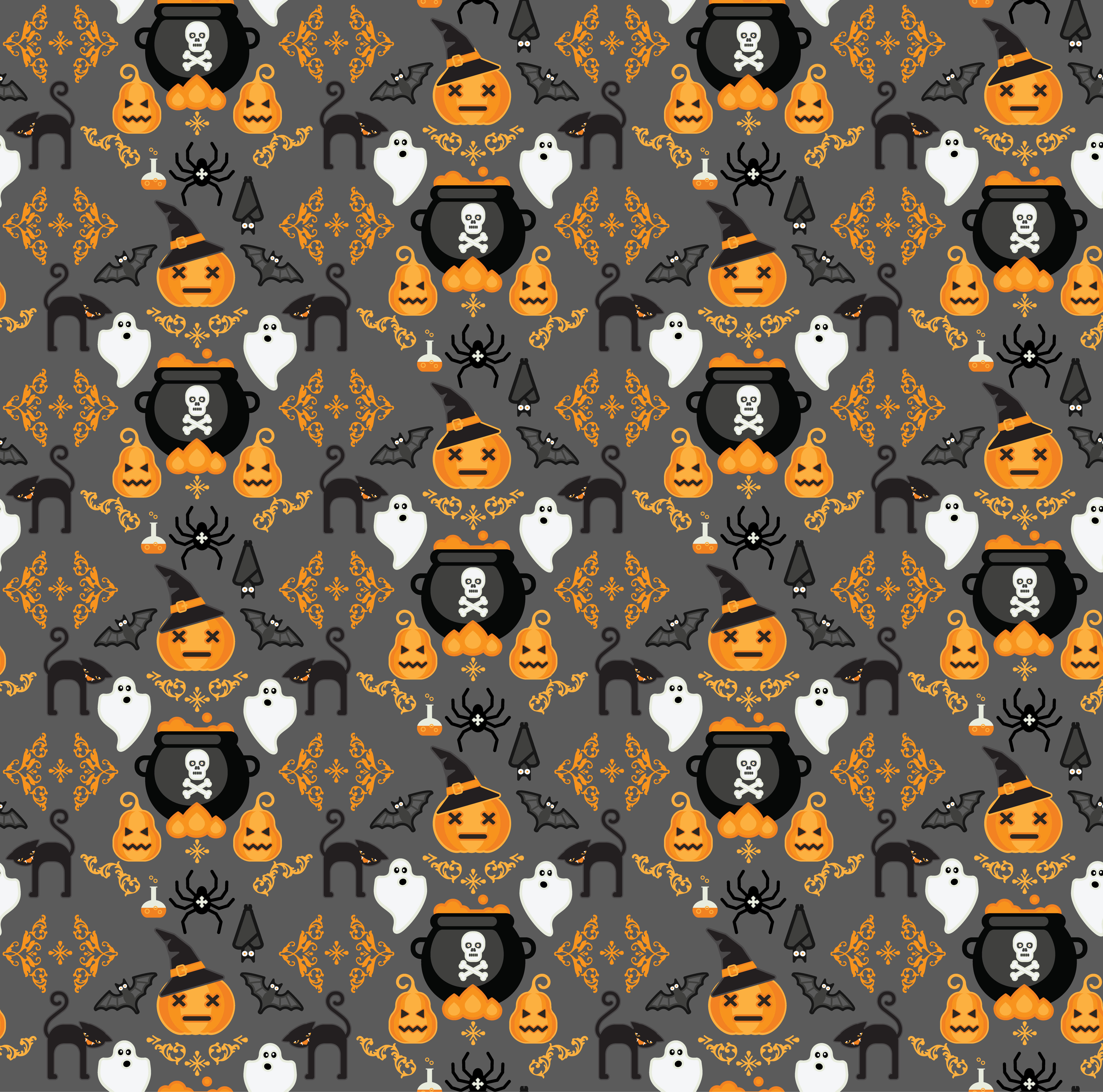 Halloween background. Seamless pattern. - Download Free ...