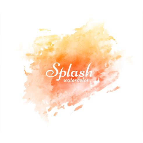 Abstract colorful watercolor splash design background vector