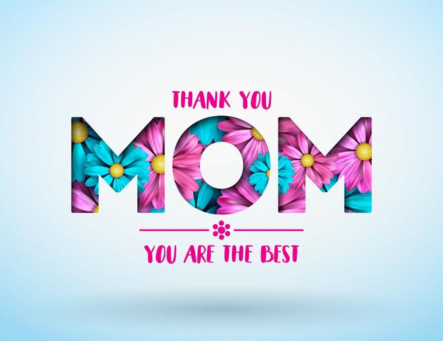 Happy Mother's Day Greeting card vector
