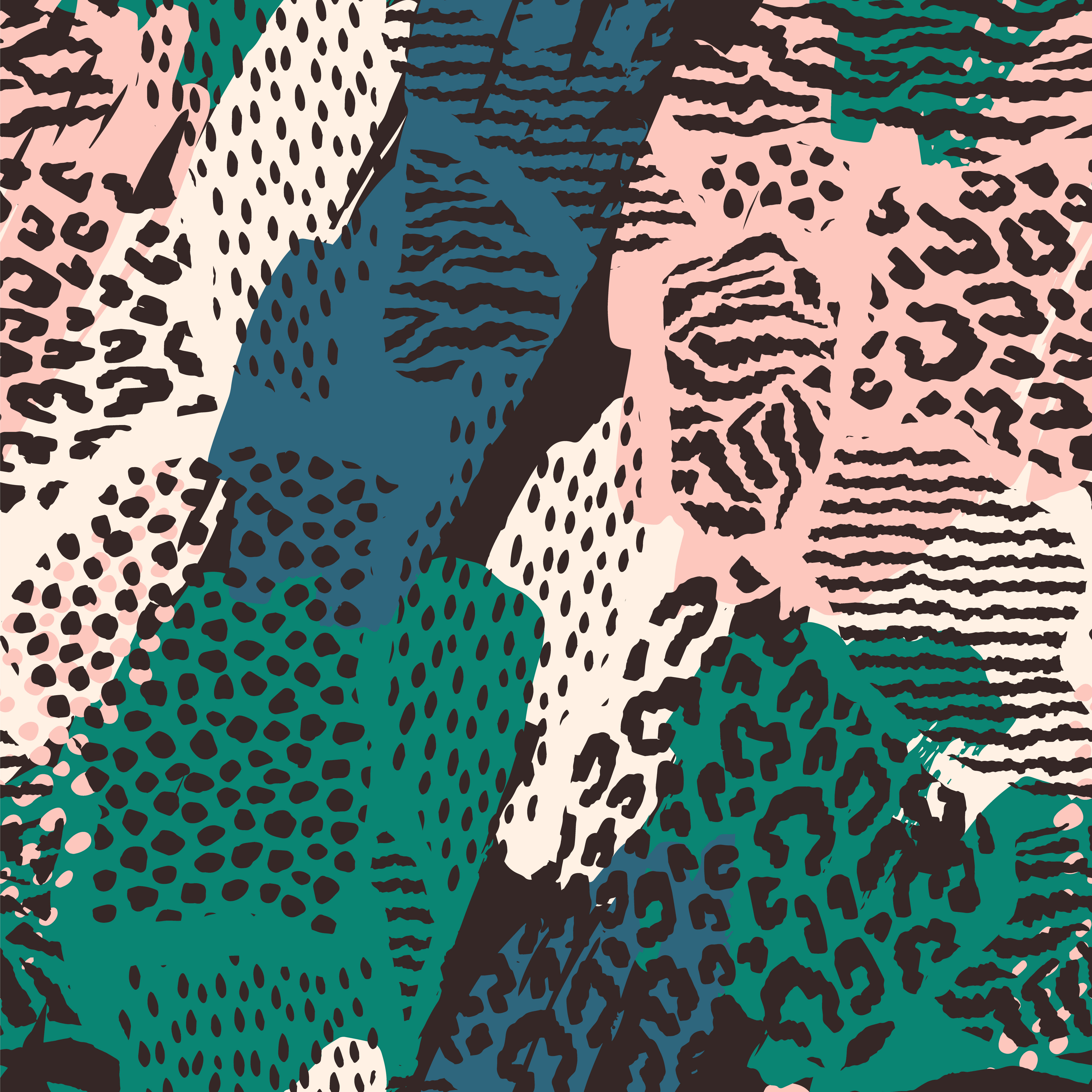 Abstract seamless pattern with animal print. 345436 Vector Art at Vecteezy