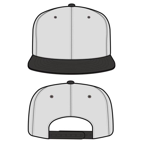 Download SNAPBACK Cap Fashion flat vector mockup design - Download ...