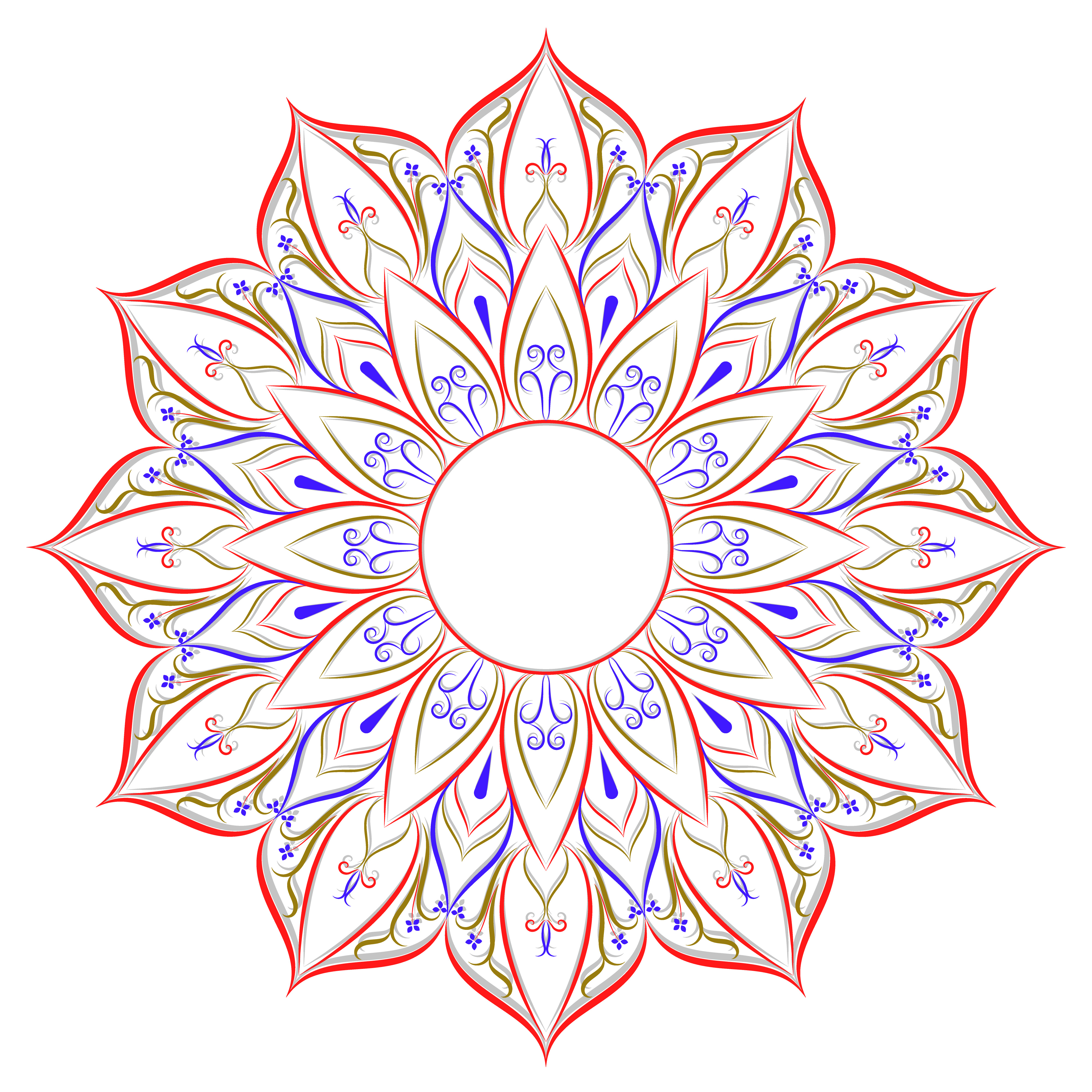 Download Flower Mandala Vintage decorative elements 345481 Vector ...