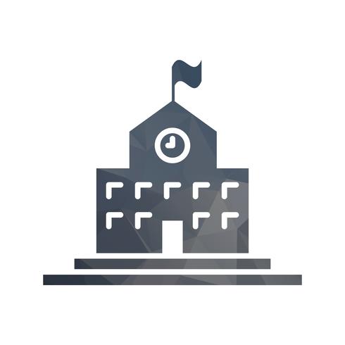 Lowpoly filled icon vector
