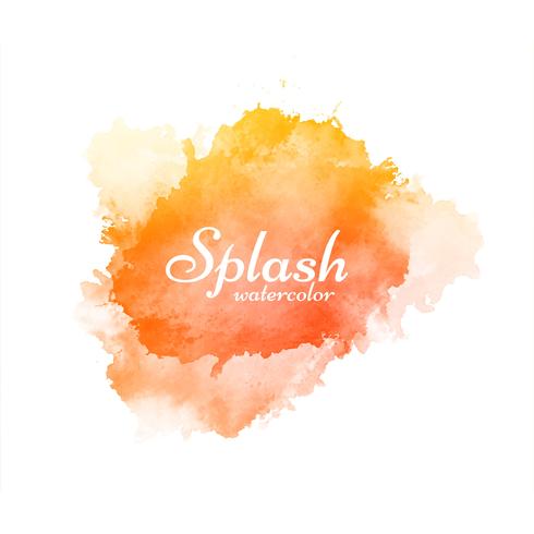 Modern colorful watercolor splash background vector