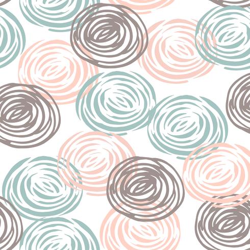 Abstract floral seamless pattern with roses. vector