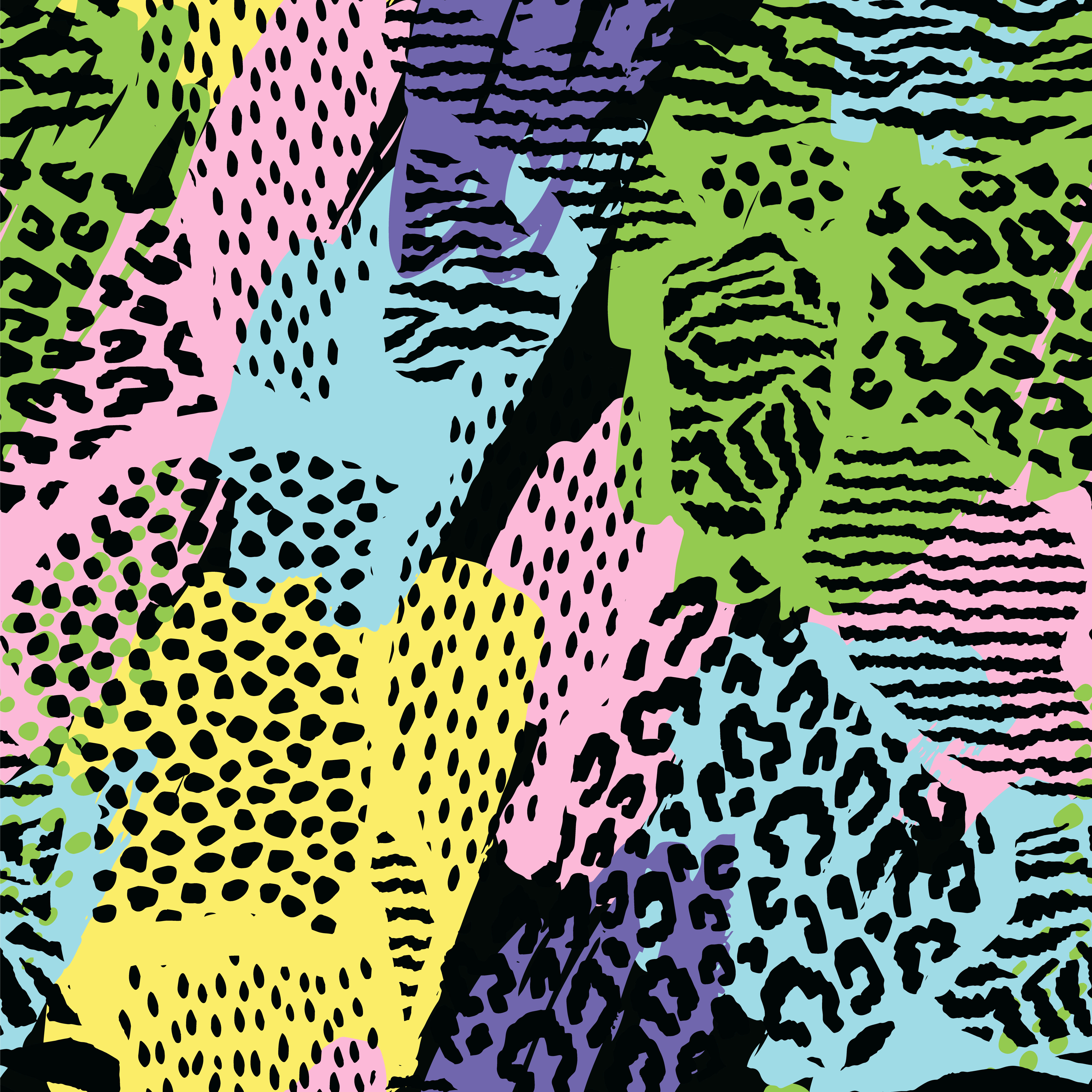 Abstract seamless pattern with animal print. 345585 Vector Art at Vecteezy
