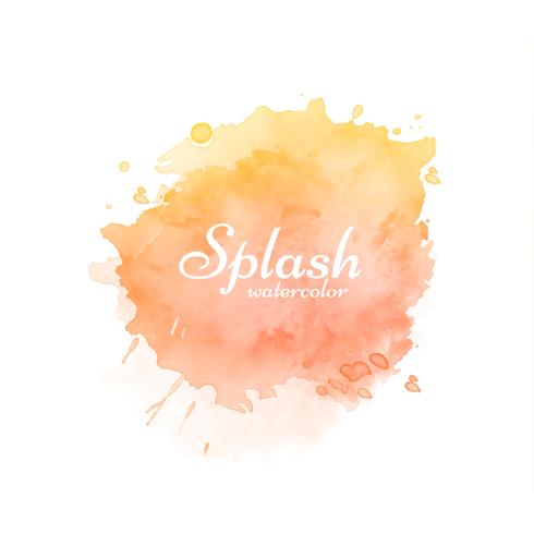 Stylish colorful watercolor splash design vector