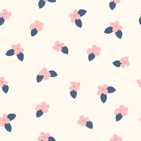 Floral abstract seamless pattern. vector