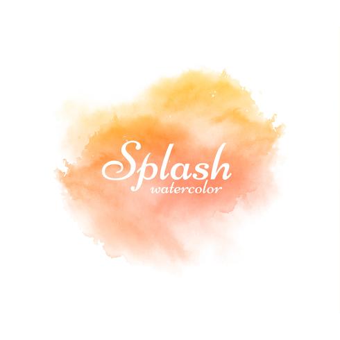 Colorful watercolor splash decorative design background vector