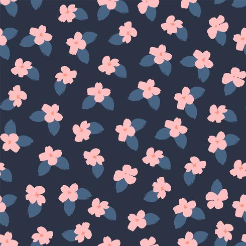 Floral abstract seamless pattern. vector