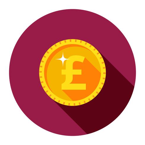 gold coin. The flat style. vector