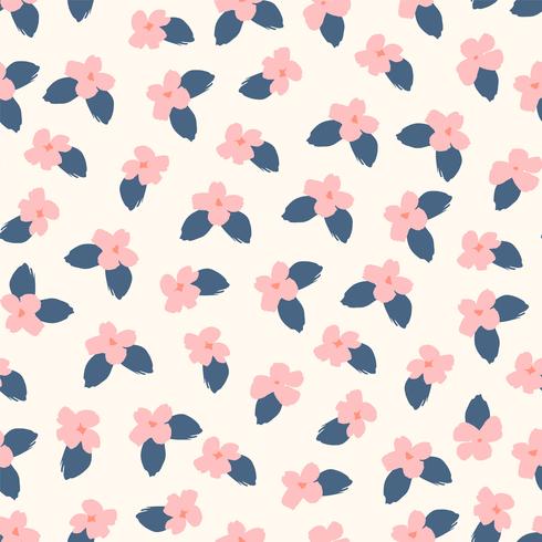 Floral abstract seamless pattern. Vector design for different surfases.