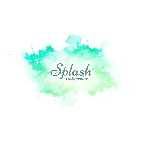 Abstract colorful watercolor splash design vector