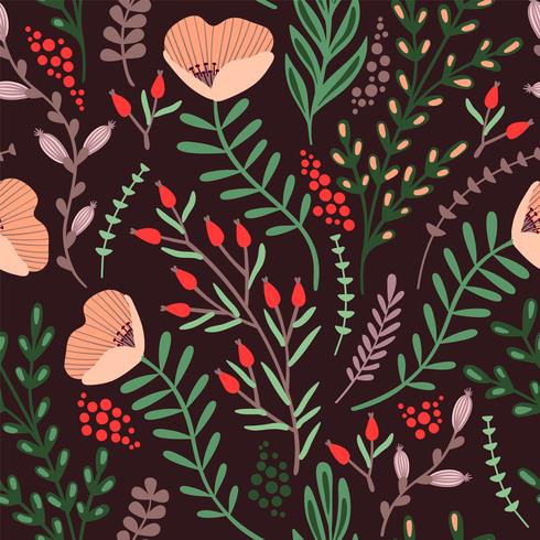 Floral seamless pattern. vector