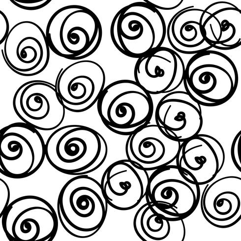 Seamless stylish hand drawn pattern.  vector