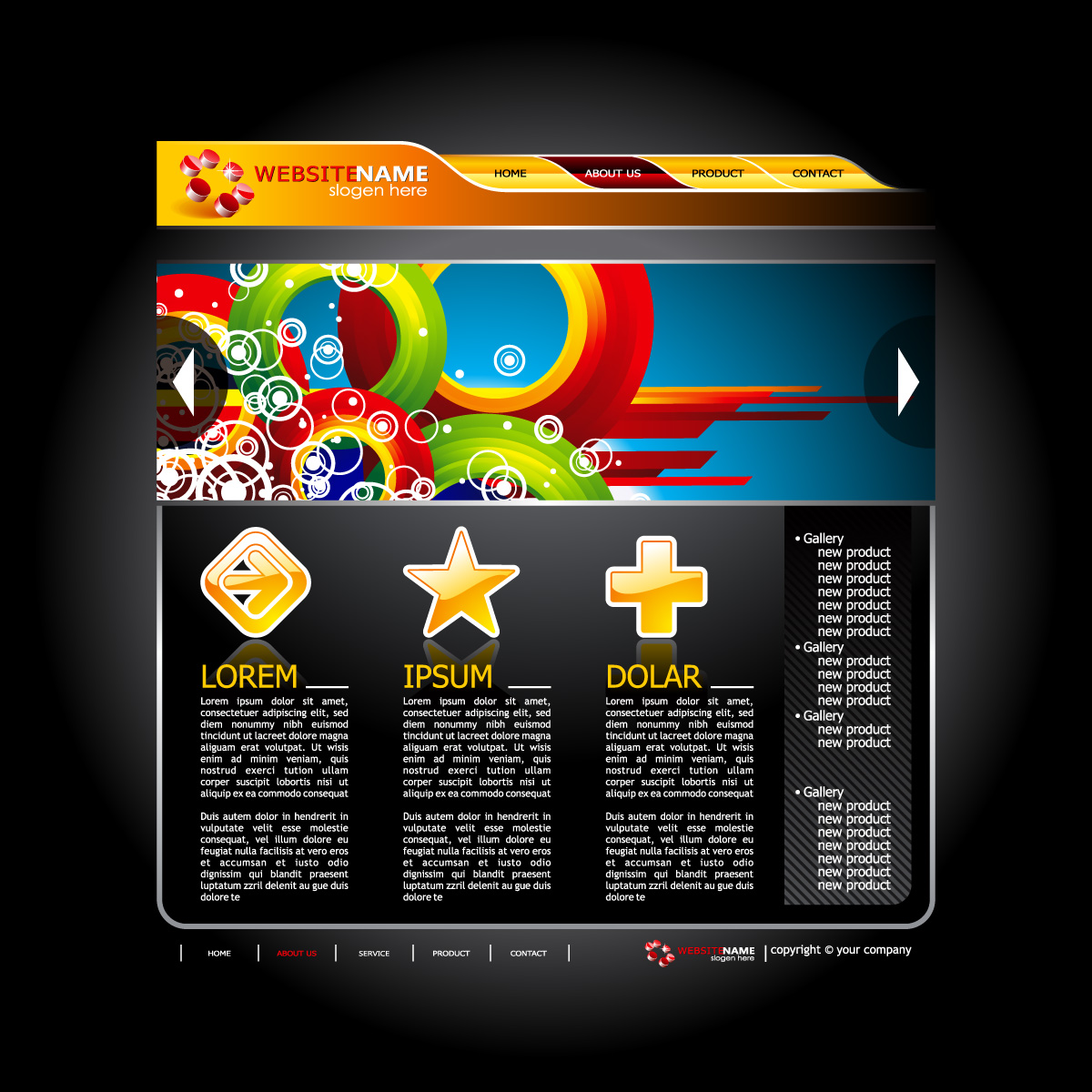 Vector website design. 346221 Vector Art at Vecteezy