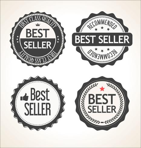 Best seller retro vintage insignia y etiquetas de colección vector