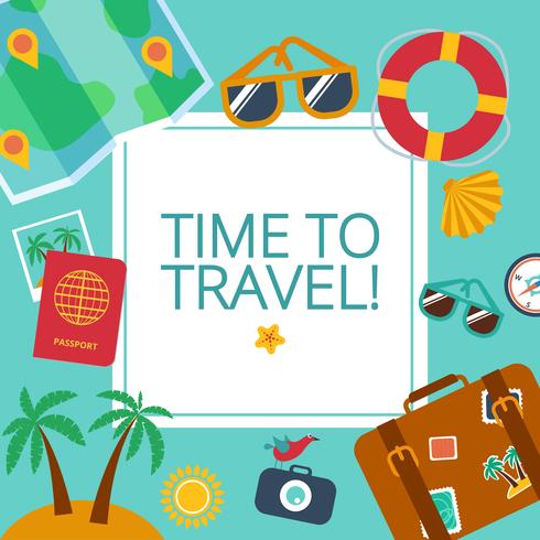 Concepts and banners  of travel, summer  vector