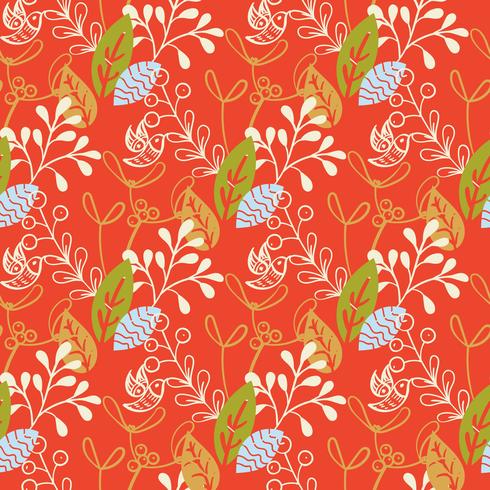 Fondo floral de la Navidad. vector