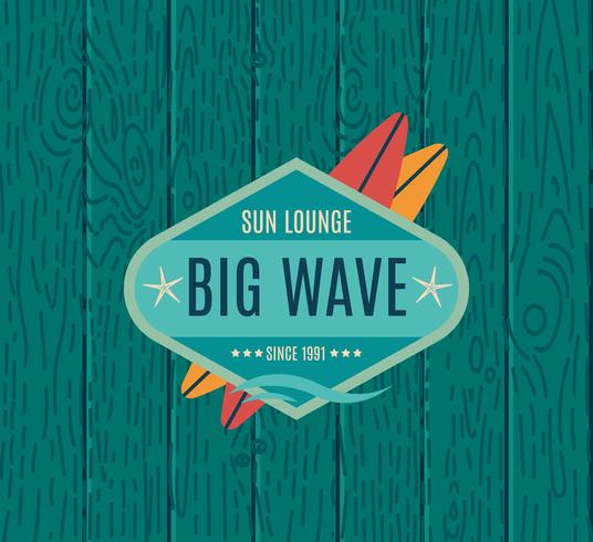 Retro Style Surfing Labels,  vector