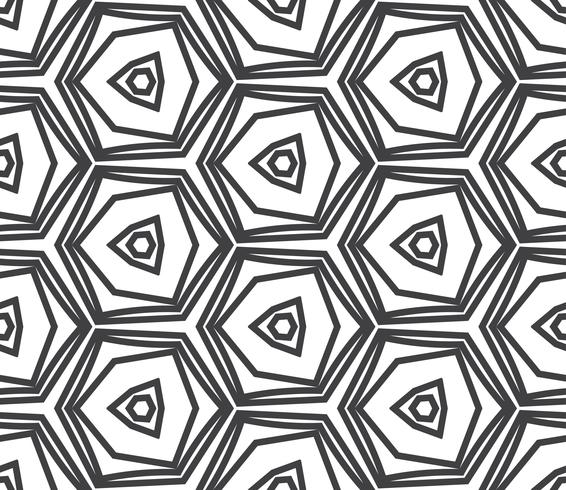 Seamless vintage abstract pattern with triangles in the style of 80 s.  vector