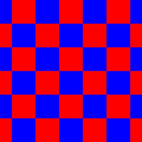 Red and Blue Checkered Seamless Repeating Pattern Background Vector Illustration