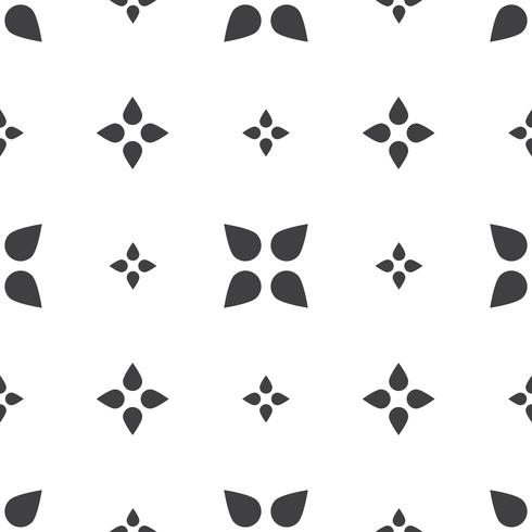 Monochrome geometric seamless universal patterns tiling.  vector