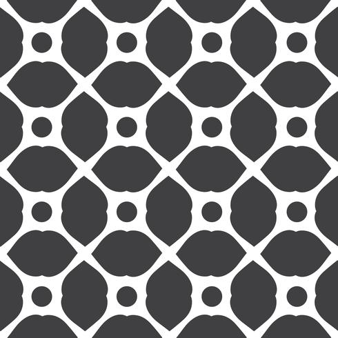 Monochrome geometric seamless universal patterns tiling.  vector