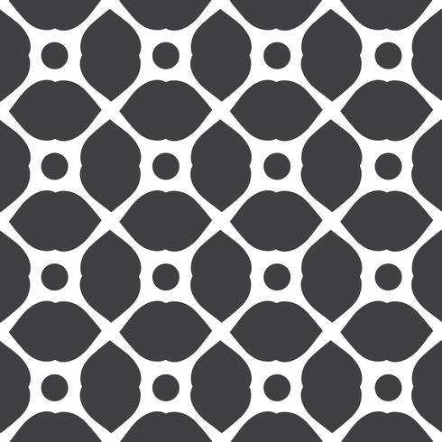 Monochrome geometric seamless universal patterns tiling.  vector