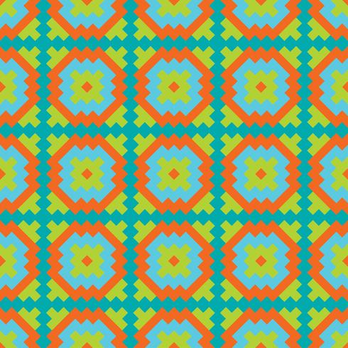 Mexican Folkloric  tracery textile seamless pattern vector