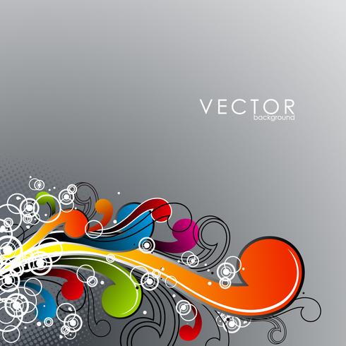 Abstract colorful grunge elements on light background. vector