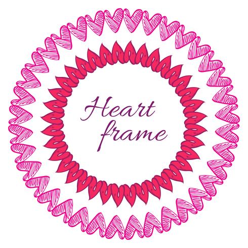 frame heart vector