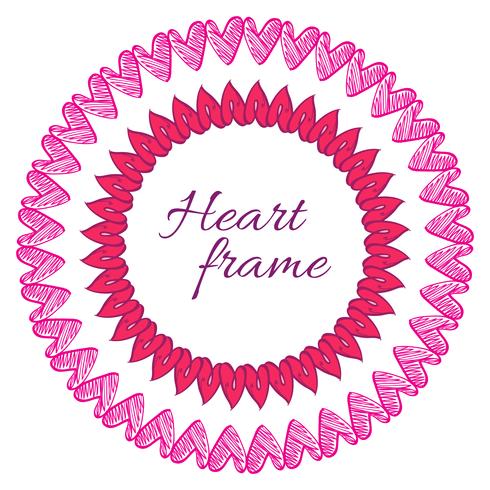 frame heart vector