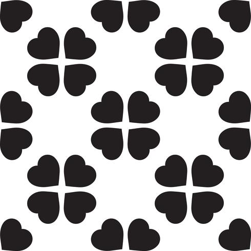 pattern with clover leaves, the symbol of St. Patricks Day in Ireland vector