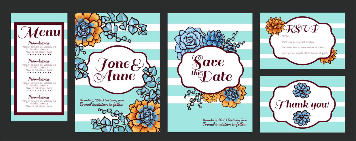 Wedding. Save The date vector