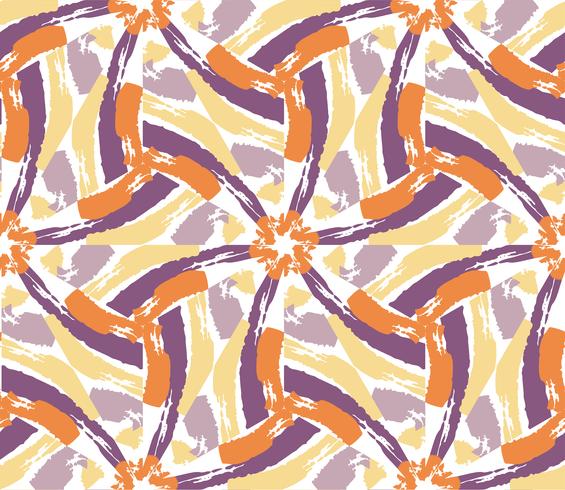 Hand drawn painted seamless pattern. vector